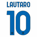 Inter Milan 2020/21 Away Lautaro #10 Jersey Name Set