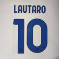 Inter Milan 2023/24 Away LAUTARO #10 Offciial Jersey Name Set