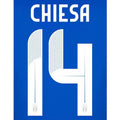 Italy 2024/25 Home Chiesa #14 Jersey Name Set
