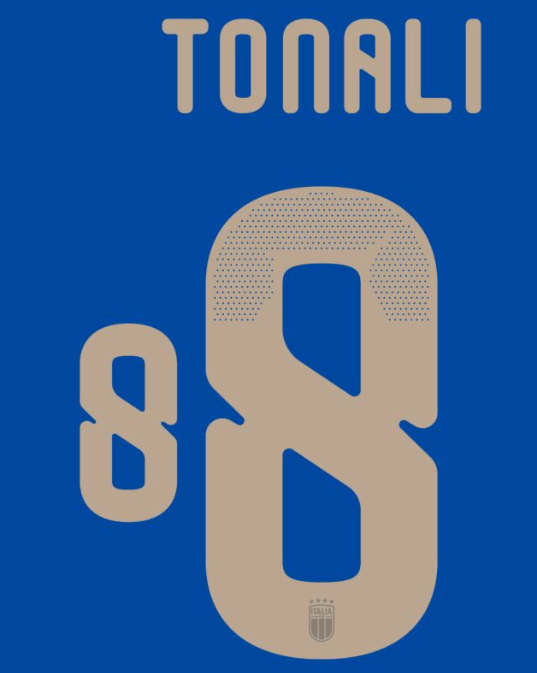 Italy 2026 Home TONALI #8 Official Name Set