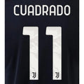 Juventus 2021/22 Away Cuadrado #11 Jersey Name Set
