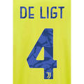 Juventus 2021/22 Third De Ligt #4 Jersey Name Set