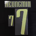 Korea 2026 Away HEUNGMIN #7 Official Name Set