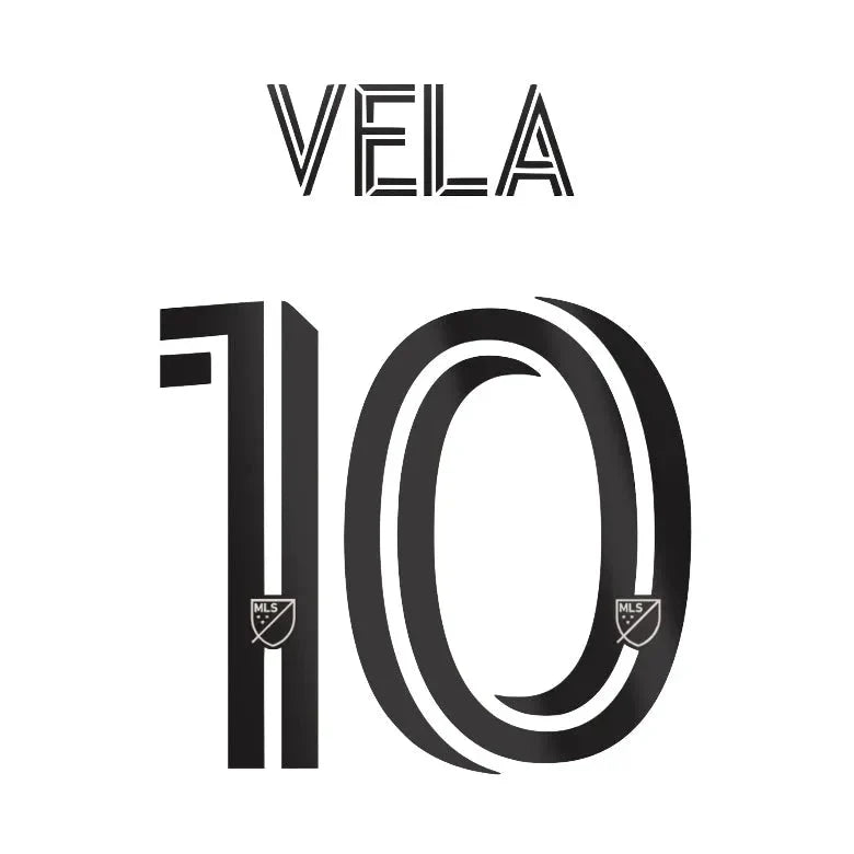 LAFC 2021/22 Away Vela #10 Jersey Name Set