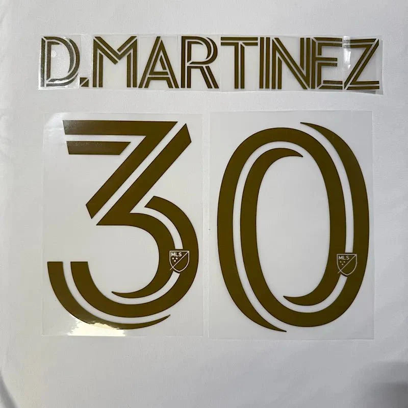 LAFC Away 2025- D. MARTINEZ #30 Official Name Set