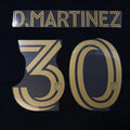 LAFC Home 2025- D. MARTINEZ #30 Official Name Set