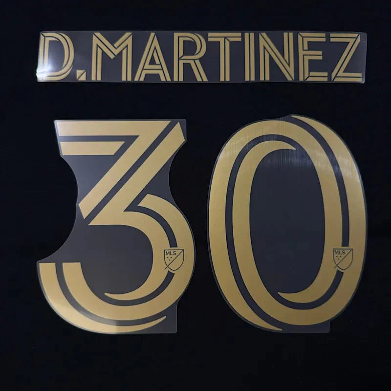 LAFC Home 2025- D. MARTINEZ #30 Official Name Set