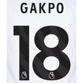 Liverpool 2023-Away Gakpo #18 Jersey Name Set-Black