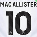 Liverpool 2023- Away Macallister #10 Jersey Name Set- Black