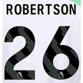 Liverpool 2023-Away Roberston #26 Jersey Name Set-Black