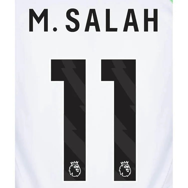 Liverpool 2023-Away Salah #11 Jersey Name Set-Black
