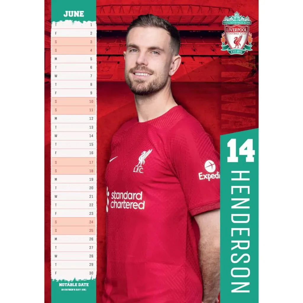 Liverpool 2023 Official Calendar