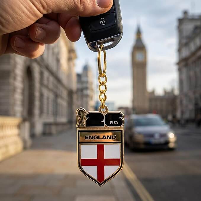 Logo Brands 2026 FIFA World Cup England Flag Keychain