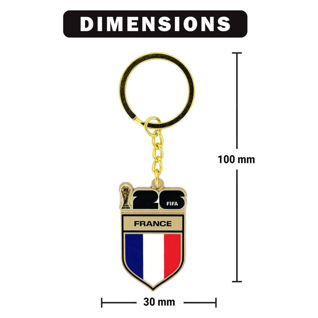 Logo Brands 2026 FIFA World Cup France Flag Keychain