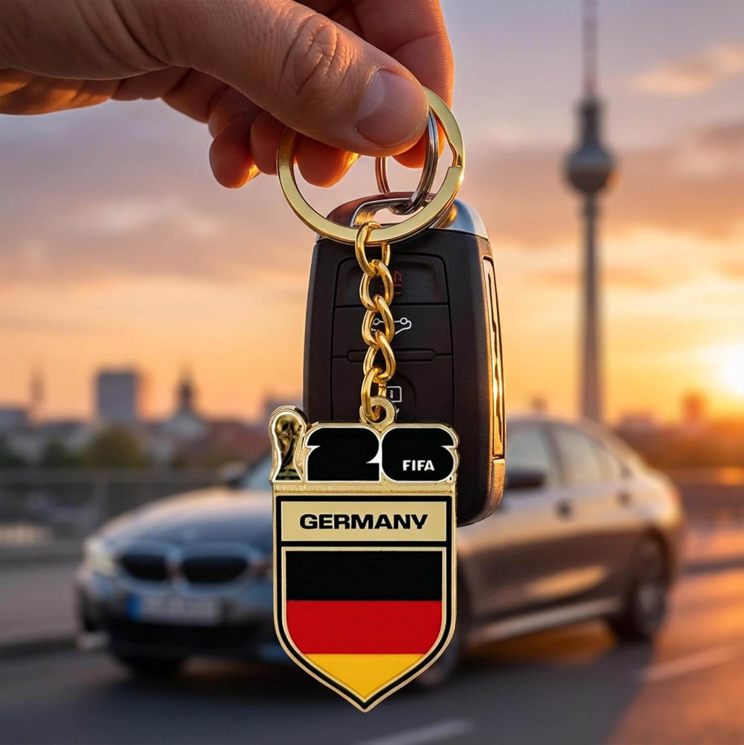 Logo Brands 2026 FIFA World Cup Germany Flag Keychain