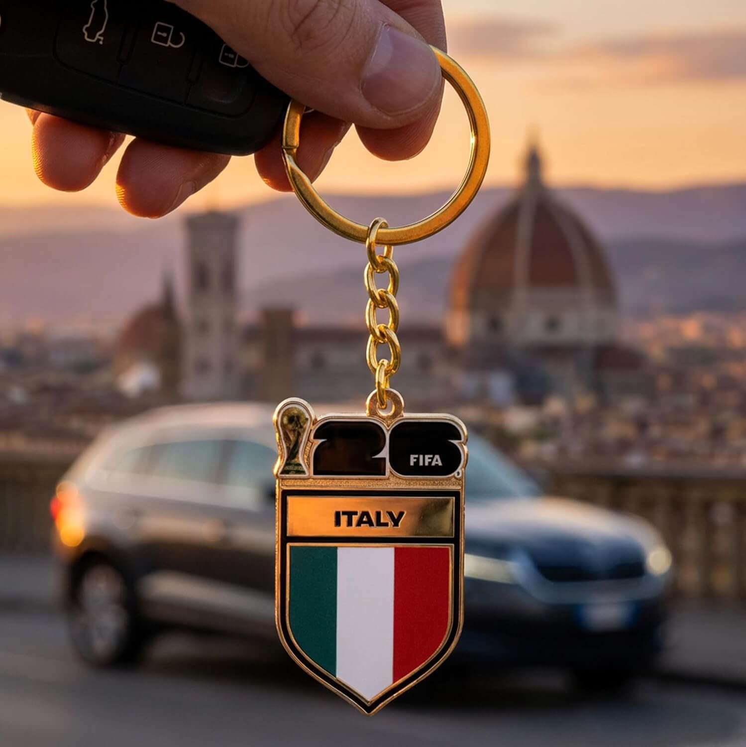 Logo Brands 2026 FIFA World Cup Italy Flag Keychain