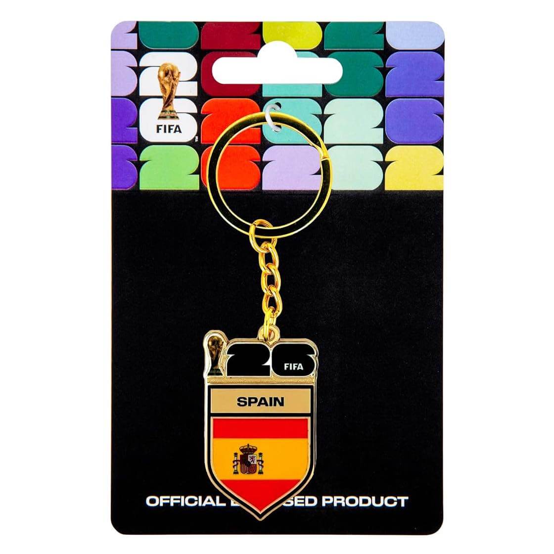 Logo Brands 2026 FIFA World Cup Spain Flag Keychain