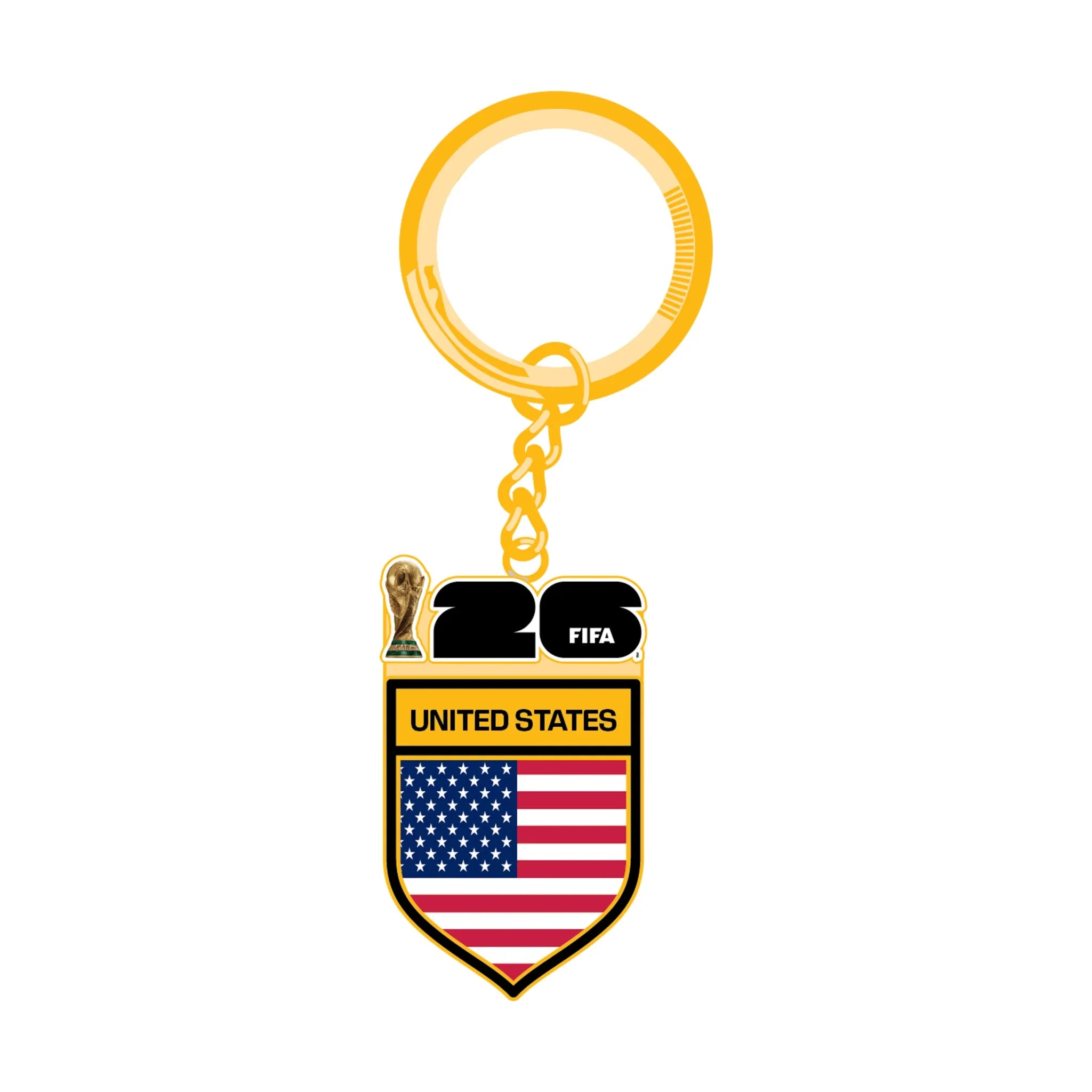 Logo Brands 2026 FIFA World Cup USA Flag Keychain