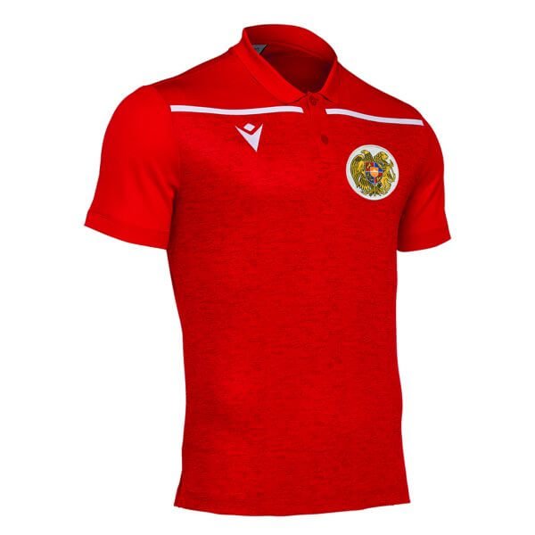Macron 2022 Armenia Jumeirah Polo with Crest - Red