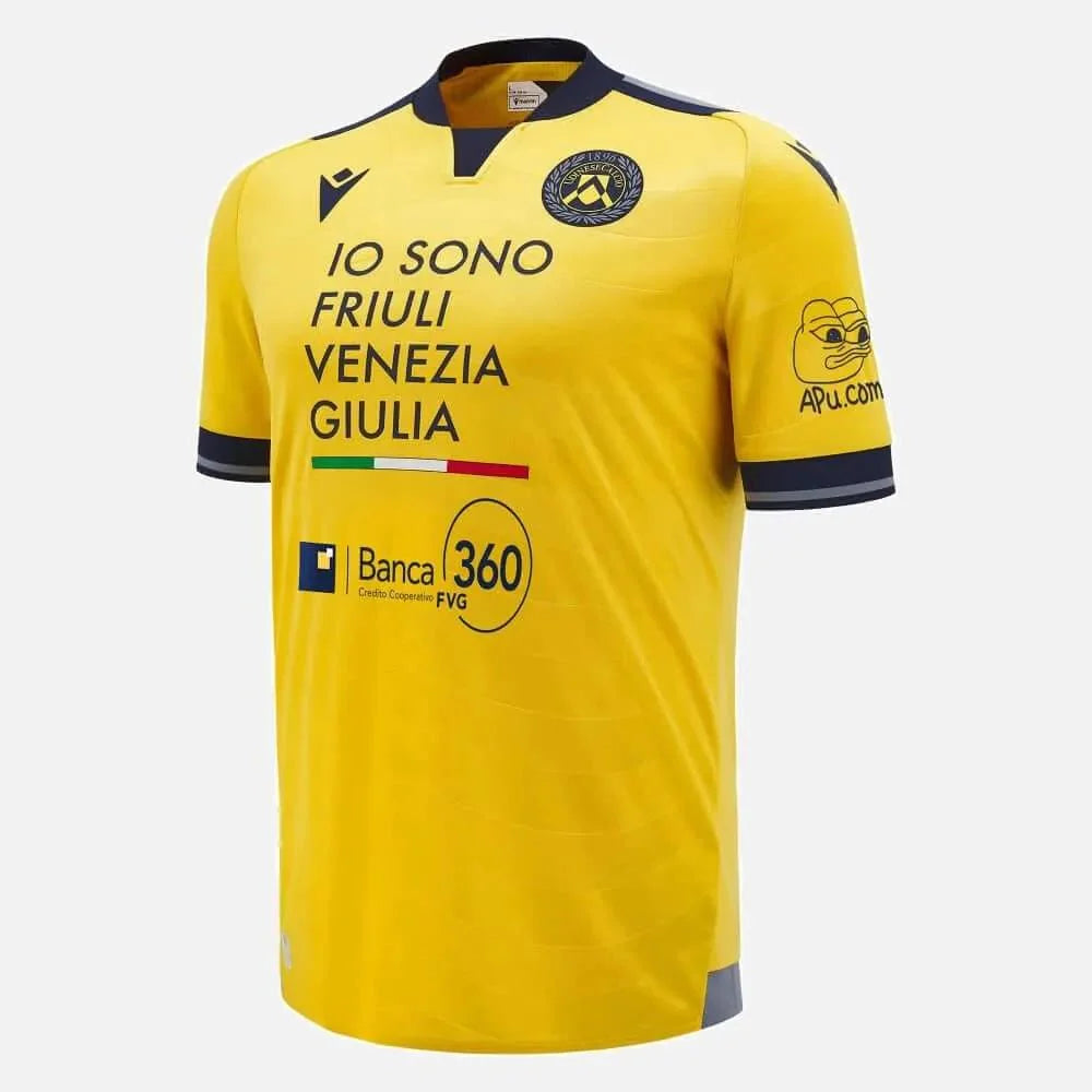 Macron 2024-25 Udinese Calcio Men's Authentic Away Jersey