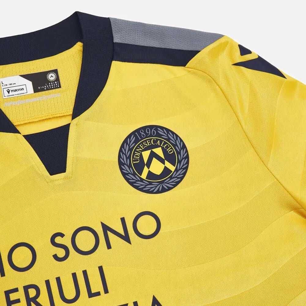 Macron 2024-25 Udinese Calcio Men's Authentic Away Jersey