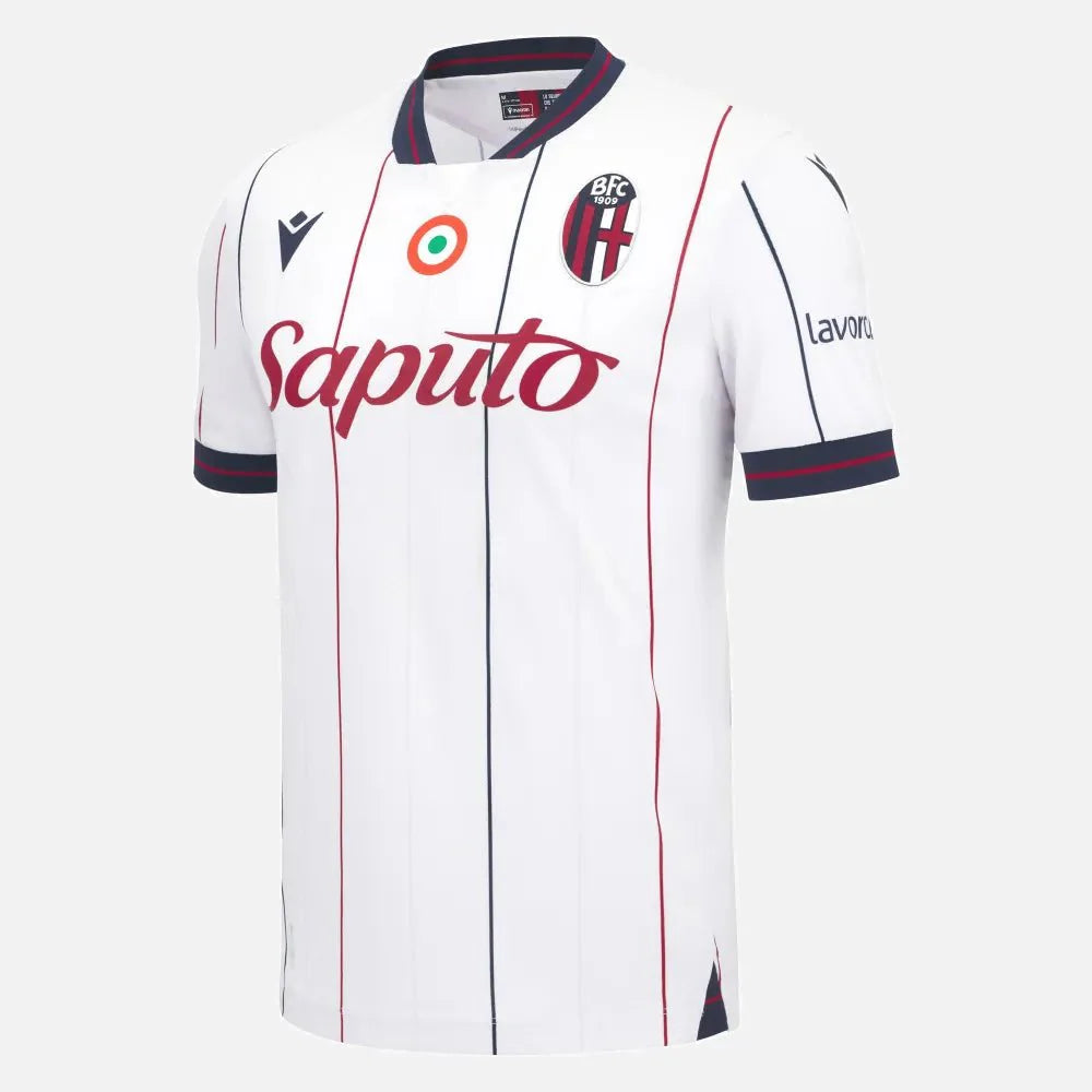 Macron 2025-26 Bologna Men's Authentic Away Soccer Jersey