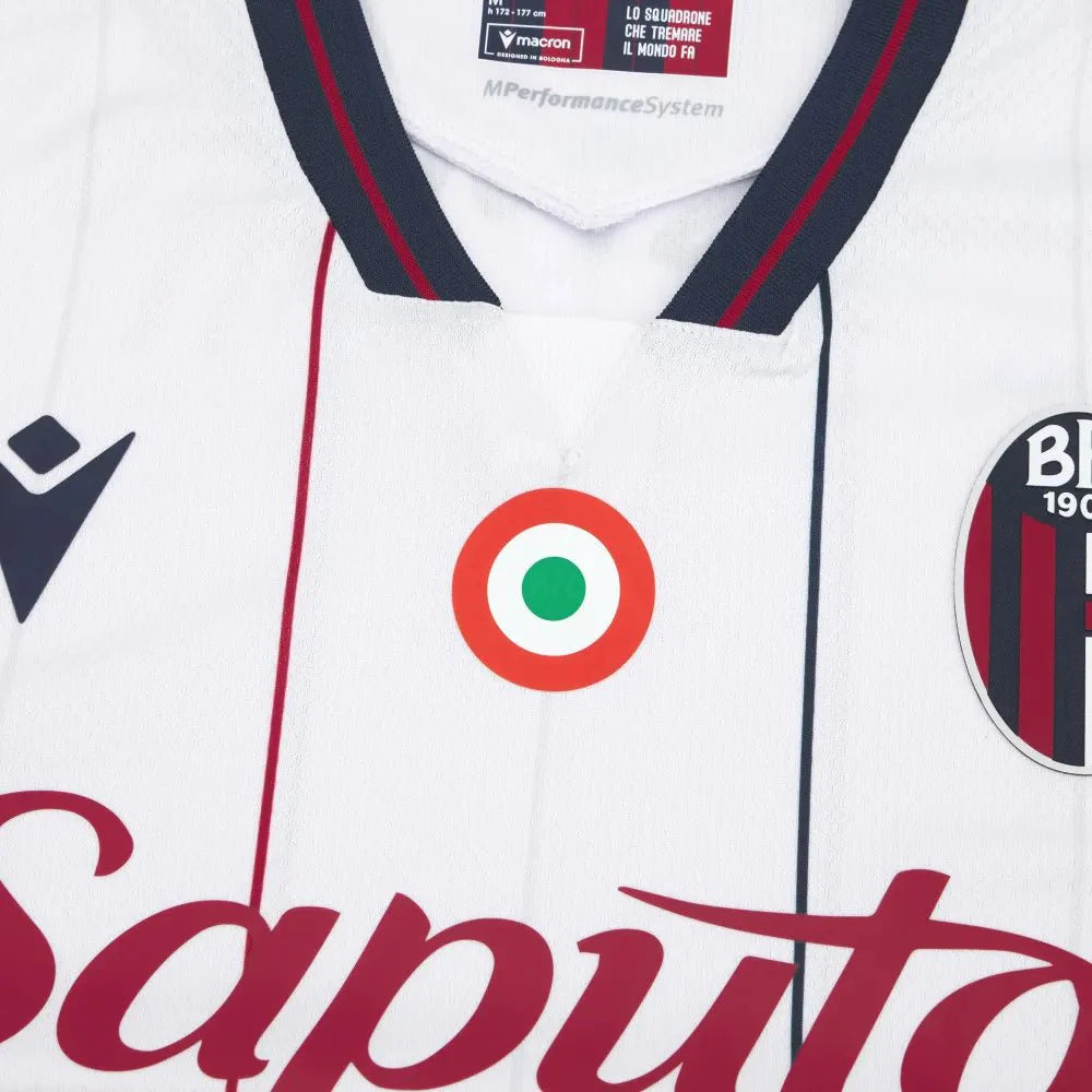 Macron 2025-26 Bologna Men's Authentic Away Soccer Jersey