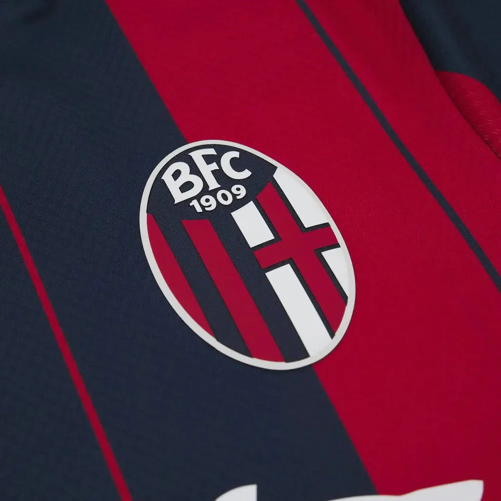 Macron 2025-26 Bologna Men's Authentic Home Soccer Jersey