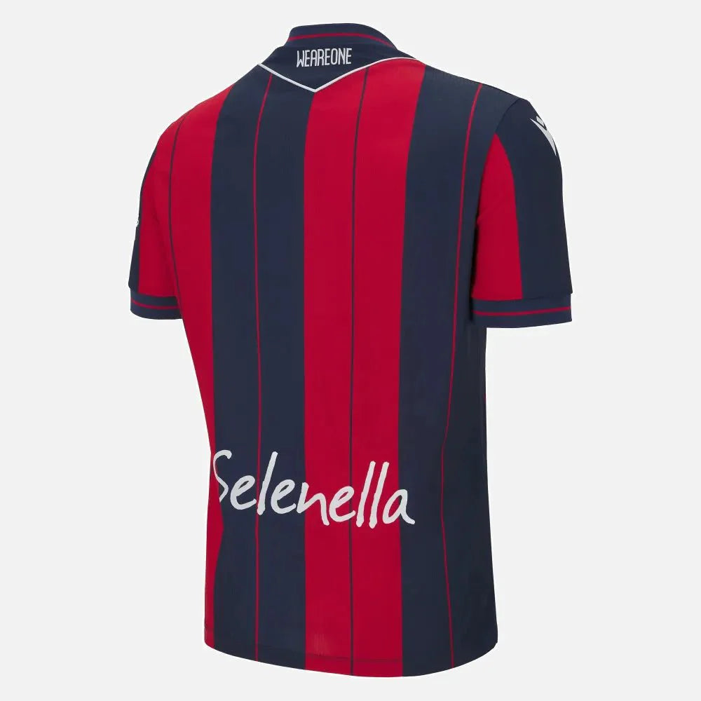 Macron 2025-26 Bologna Men's Authentic Home Soccer Jersey