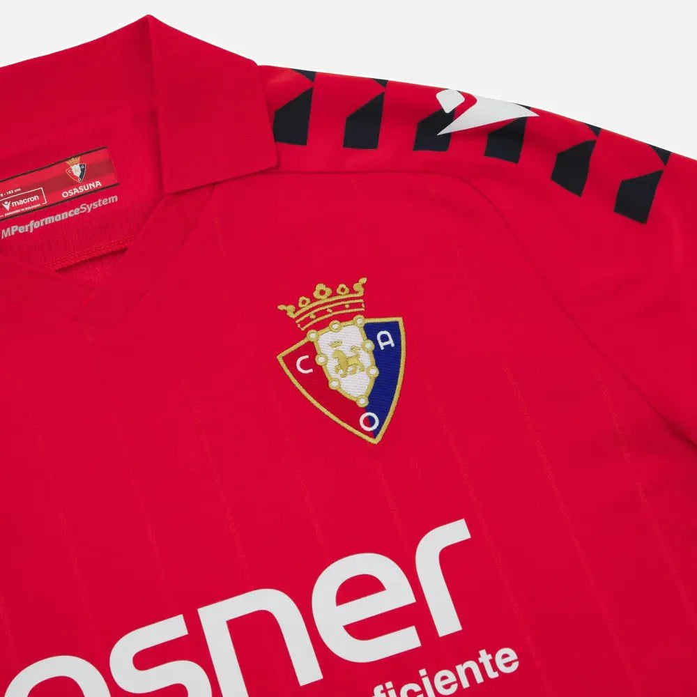 Macron 2025-26 Osasuna Men's Authentic Home Soccer Jersey