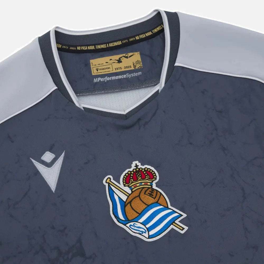 Macron 2025-26 Real Sociedad Men's Authentic Away Soccer Jersey