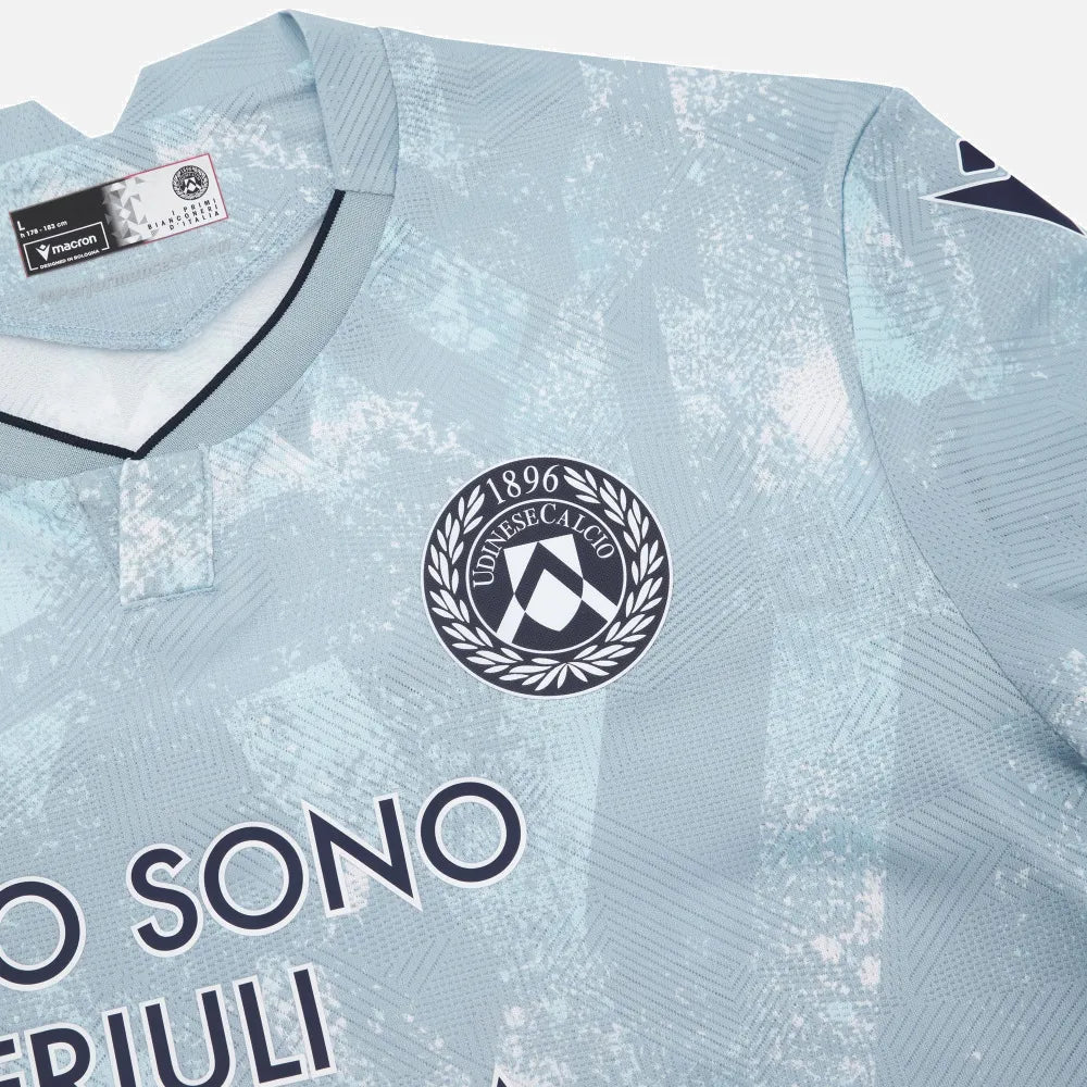 Macron 2025-26 Udinese Men's Authentic Away Soccer Jersey