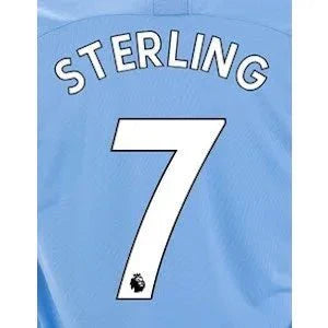 Man City 2019/20 Home Sterling #7 Jersey Name Set
