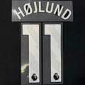 Man United 2023-Home HOJLUND #11 Official Name Set-White