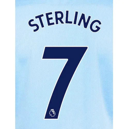 Manchester City 2020/21 Home Sterling #7 Jersey Name Set