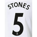 Manchester City 2021/ 22 Away Stones #5 Jersey Name Set-Black