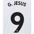 Manchester City 2021/22 Away G. Jesus #9 Jersey Name Set-Black