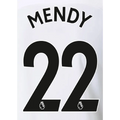 Manchester City 2021/22 Away Mendy #22 Jersey Name Set Black