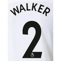 Manchester City 2021/22 Away Walker #2 Jersey Name Set-Black