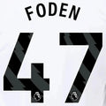 Manchester City 2023-Away Foden #47 Jersey Name Set-Black