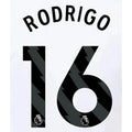 Manchester City 2023-Away Rodrigo #16 Jersey Name Set-Black
