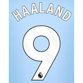 Manchester City 2023- Home Haaland #9 Jersey Name Set-White