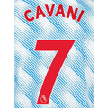 Manchester United 2021/22 Away Cavani #7 Jersey Name Set-Red
