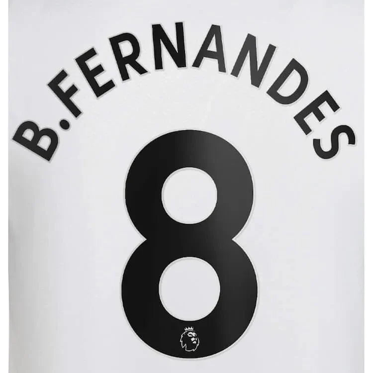 Manchester United 2022/23 Away B. Fernandes #8 Jersey Name Set Black