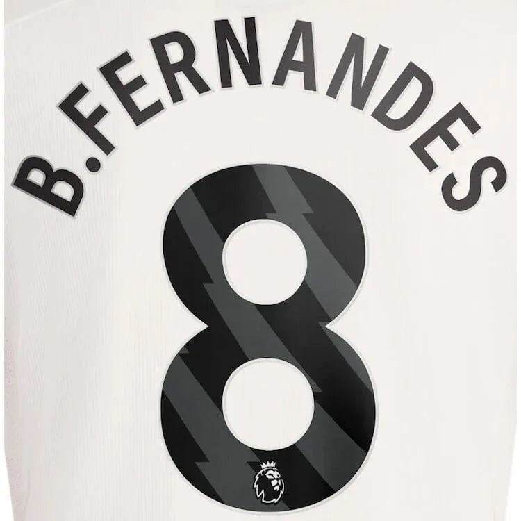 Manchester United 2023-Third B. Fernandes #8 Jersey Name Set-Black
