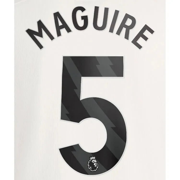Manchester United 2023-Third Maguire #5 Jersey Name Set-Black