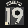 Manchester United 2025-Home MBEUMO #19 Official Name Set-White
