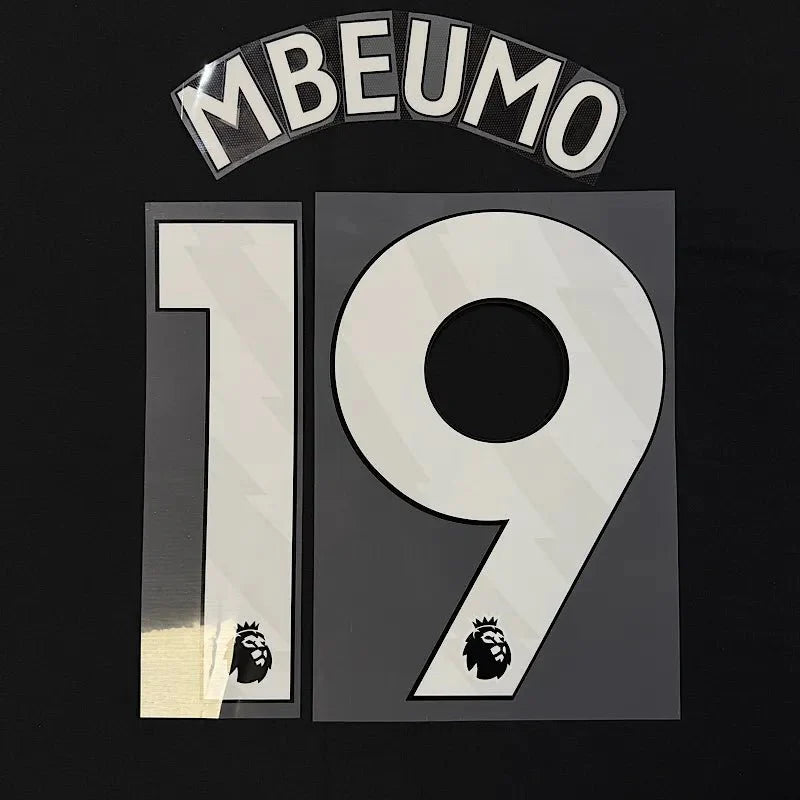 Manchester United 2025-Home MBEUMO #19 Official Name Set-White