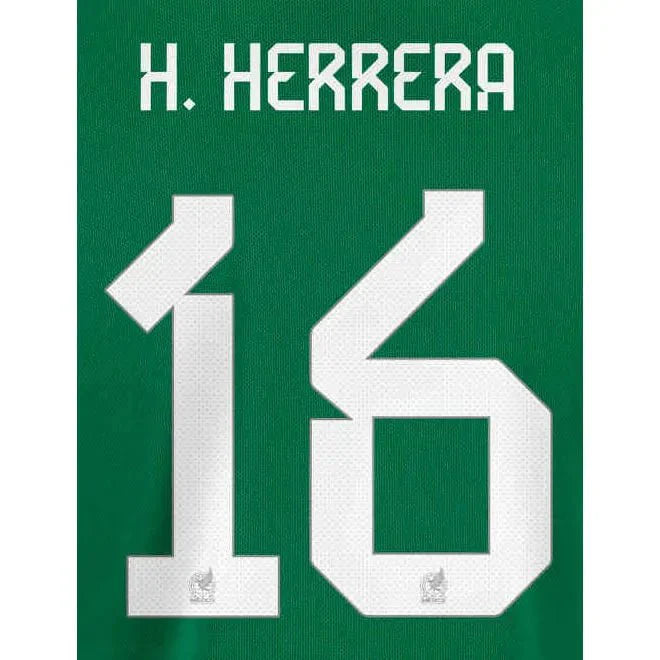 Mexico 2022-23 Home H. Herrera #16 Jersey Name Set