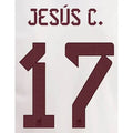 Mexico 2022/23 Away Jesus C. #17 Jersey Name Set